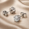 White Gold Zirconia Earrings