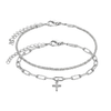 Mother-of-Pearl Cross Bracelet Set
