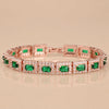 Emerald Green Statement Gold Bracelet