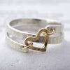 Vintage Minimalist Hollow Heart Ring