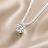 Eternity Necklace with Zirconia in White Gold