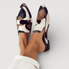 MOCCASINS WITH ABSTRACT PATTERN