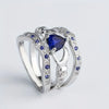 Eternal Lux Azura Ring Set | White Gold