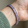 Amethyst Verta Tennis Bracelet | White Gold