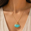 Antique Mermaid – Golden Necklace With Handmade Pendant