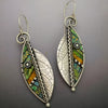 Bohemian Multicolor Leaf Drop Earrings