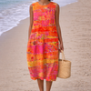 Flora | Midi Dress Sunset