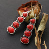 Vintage Turquoise Statement Drop Earrings