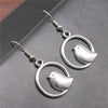 Vintage Bird Charm Drop Earrings – Handmade Boho Jewelry