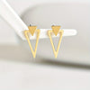 Chic Minimalist Triangle Design Earrings