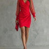 Elena | Off-the-shoulder dress with long sleeves