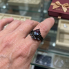 Amethyst Layers Ring | White Gold