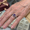 Violetis Crown Ring Set | White Gold