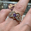 Violetheart Gold & Silver Ring | Mixed Gold