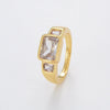 Luxury Contrast Zirconia Ring
