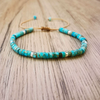 Timeless Delicate Beaded Turquoise Bracelet