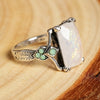 Timeless Vintage White Opal Ring