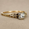 Dazzling Gold Crystal Ring