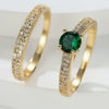 Serena Emerald Duo Ring Set